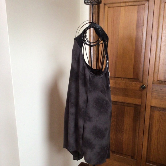 Eileen fisher silk top with leather straps, Medium, New without tags - Picture 3 of 7